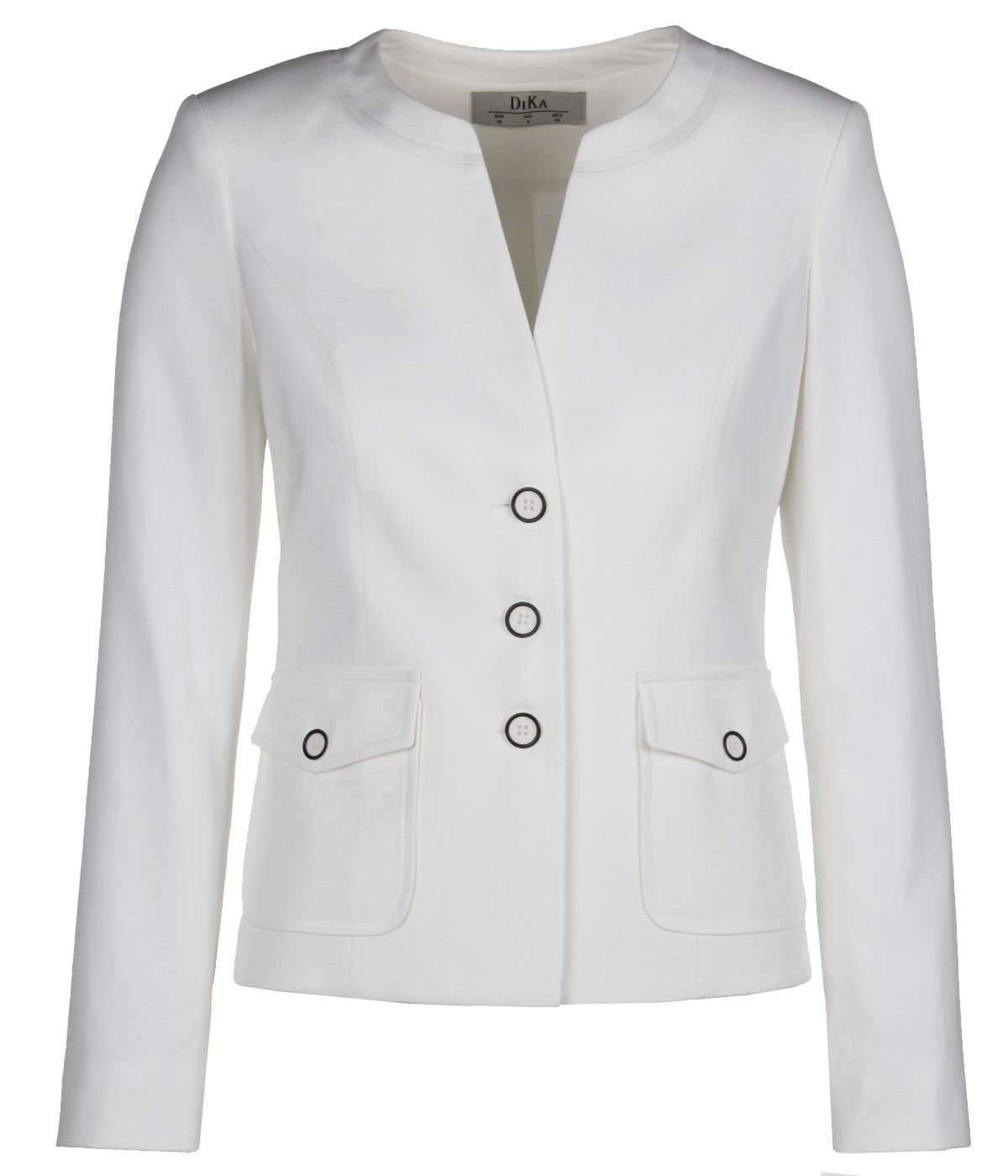 Single-breasted jacket external pockets with flaps, with viscose and cotton 0